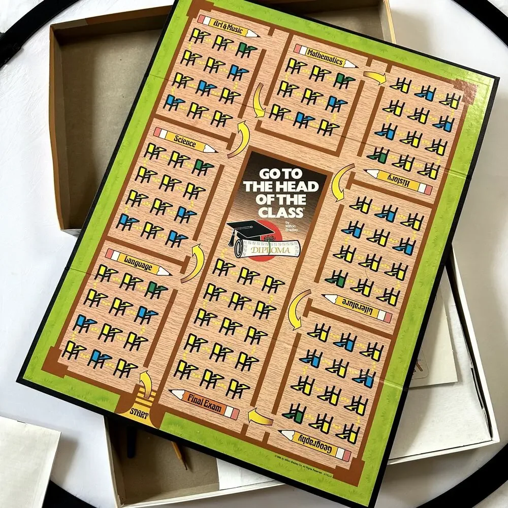 Vintage 1986 Go To The Head Of The Class Board Game Deluxe Edition